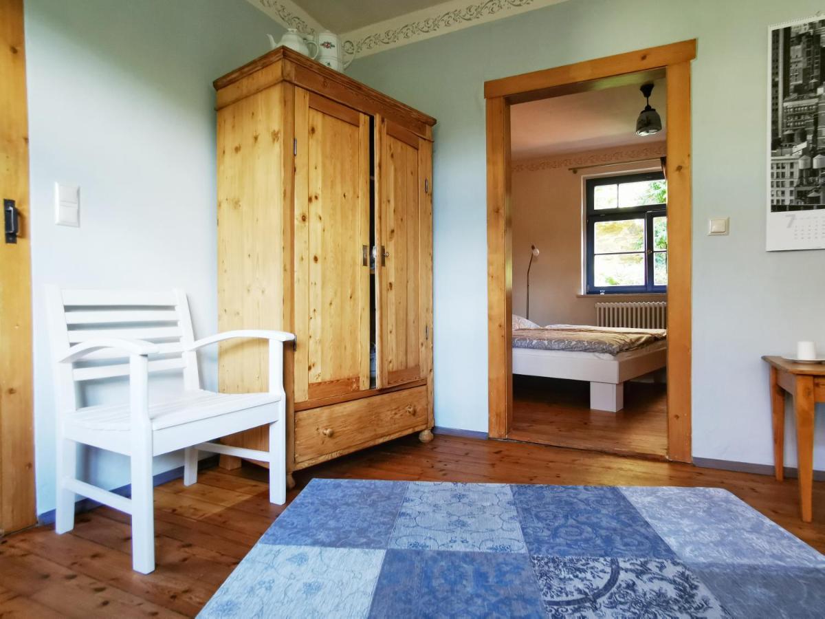 Charmantes Apartment Siebenschlaefer - Ferienwohnung Cafe 7 Weida Buitenkant foto