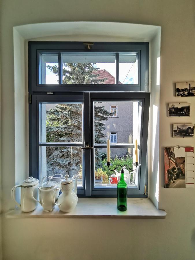 Charmantes Apartment Siebenschlaefer - Ferienwohnung Cafe 7 Weida Buitenkant foto
